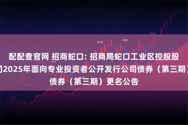 配配查官网 招商蛇口: 招商局蛇口工业区控股股份有限公司2025年面向专业投资者公开发行公司债券（第三期）更名公告